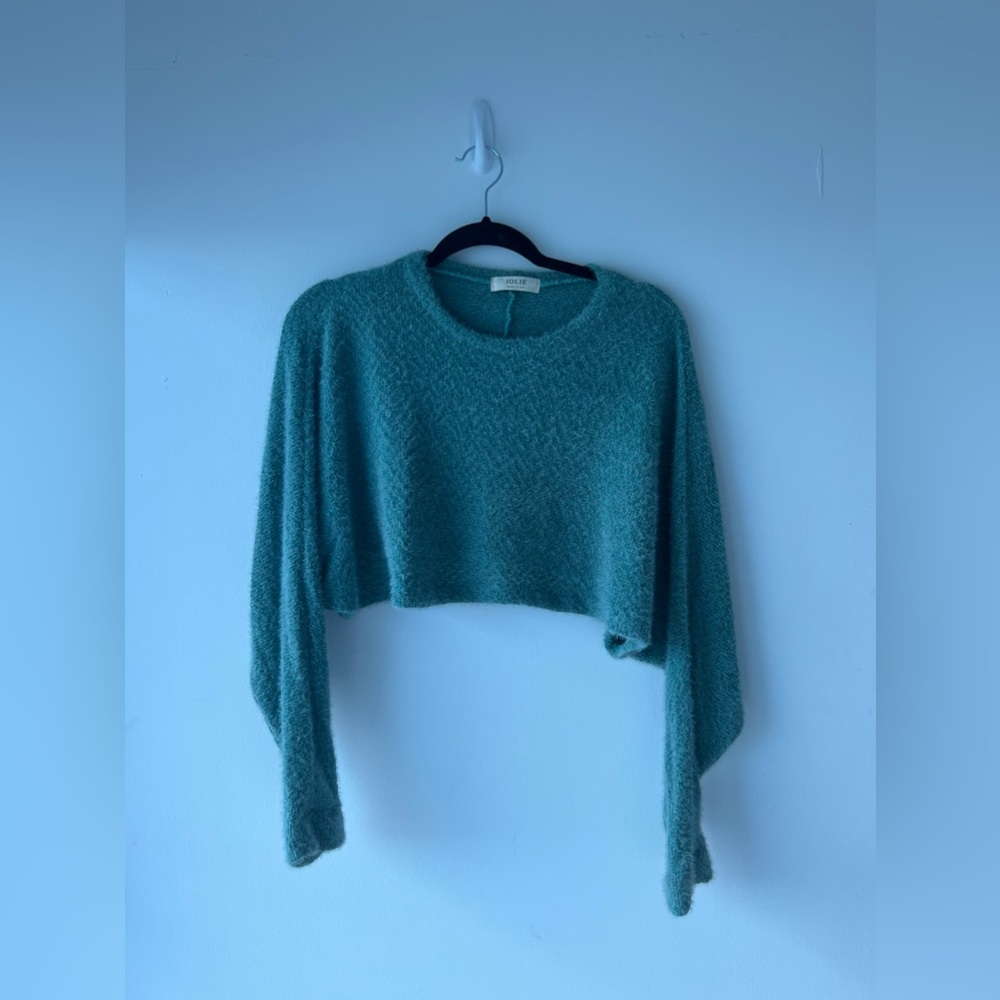 Light Blue/Aqua Cropped Sweater